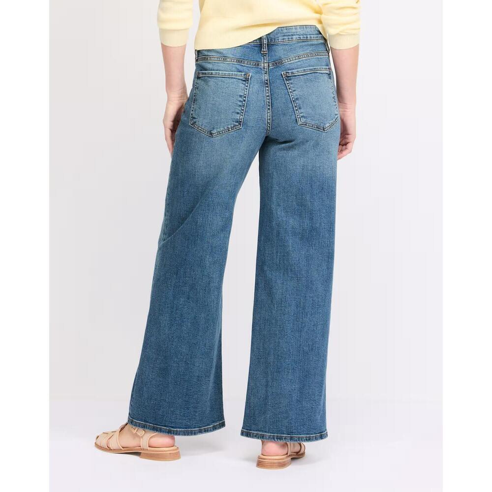 NEW KUT FROM THE KLOTH maya high rise wide leg drawcord jeans in protect wash - Picture 3 of 6
